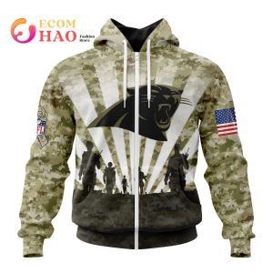 NFL Carolina Panthers Salute To Service – Honor Veterans And Their Families 3D Hoodie
