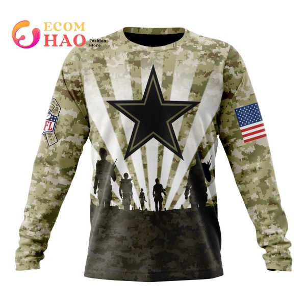 cowboys military sweatshirt