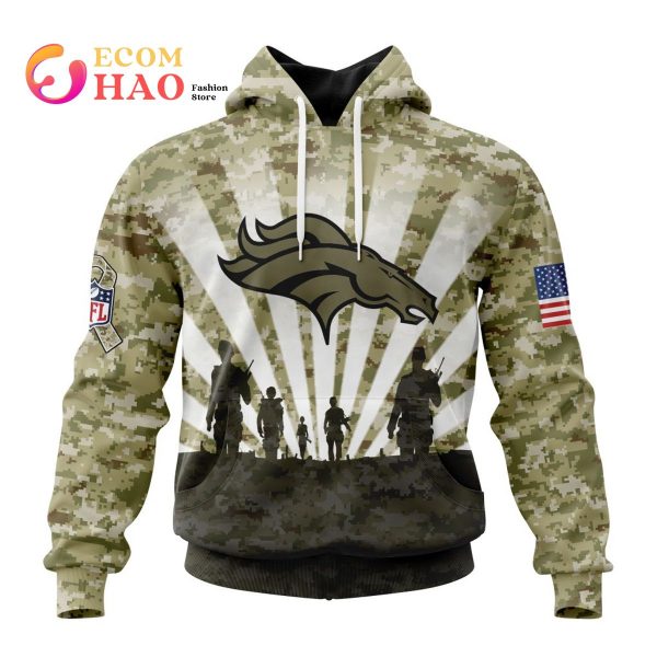 NFL Denver Broncos Salute To Service – Honor Veterans And Their Families 3D Hoodie