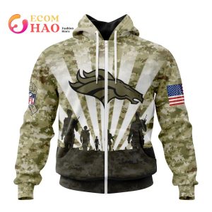 NFL Denver Broncos Salute To Service – Honor Veterans And Their Families 3D Hoodie