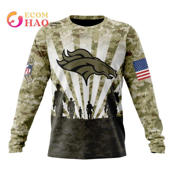 NFL Denver Broncos Salute To Service - Honor Veterans And Their Families 3D  Hoodie - Ecomhao Store