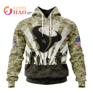 NFL Houston Texans Salute To Service – Honor Veterans And Their Families 3D Hoodie