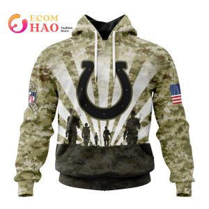 NFL Indianapolis Colts Salute To Service – Honor Veterans And Their Families 3D Hoodie