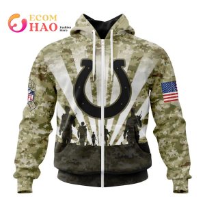 NFL Indianapolis Colts Salute To Service – Honor Veterans And Their Families 3D Hoodie