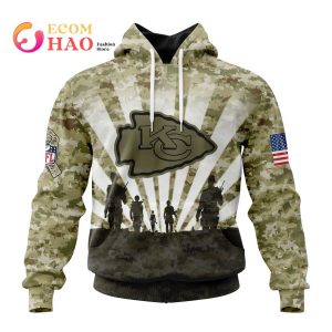 NFL Kansas City Chiefs Salute To Service – Honor Veterans And Their Families 3D Hoodie