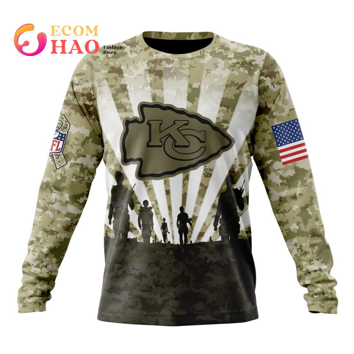 Shop Chiefs Veterans Day Hoodie