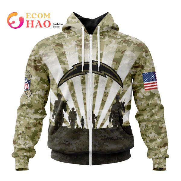 NFL Los Angeles Chargers Salute To Service - Honor Veterans And Their  Families 3D Hoodie - Ecomhao Store