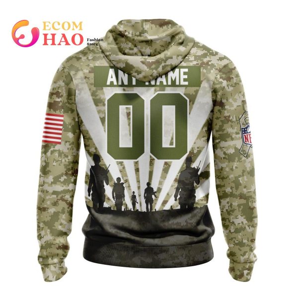 NFL Los Angeles Chargers Salute To Service – Honor Veterans And Their Families 3D Hoodie