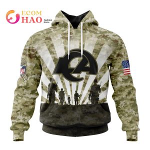NFL Los Angeles Rams Salute To Service – Honor Veterans And Their Families 3D Hoodie