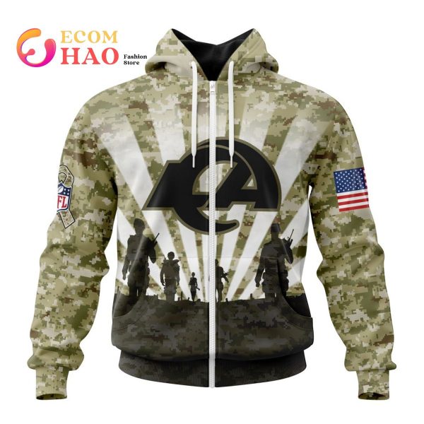 Shop Rams Salute To Service Hoodie