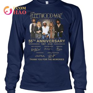 Fleetwood Mac 55th Anniversary 1967-2022 Thank You For The Memories T-Shirt