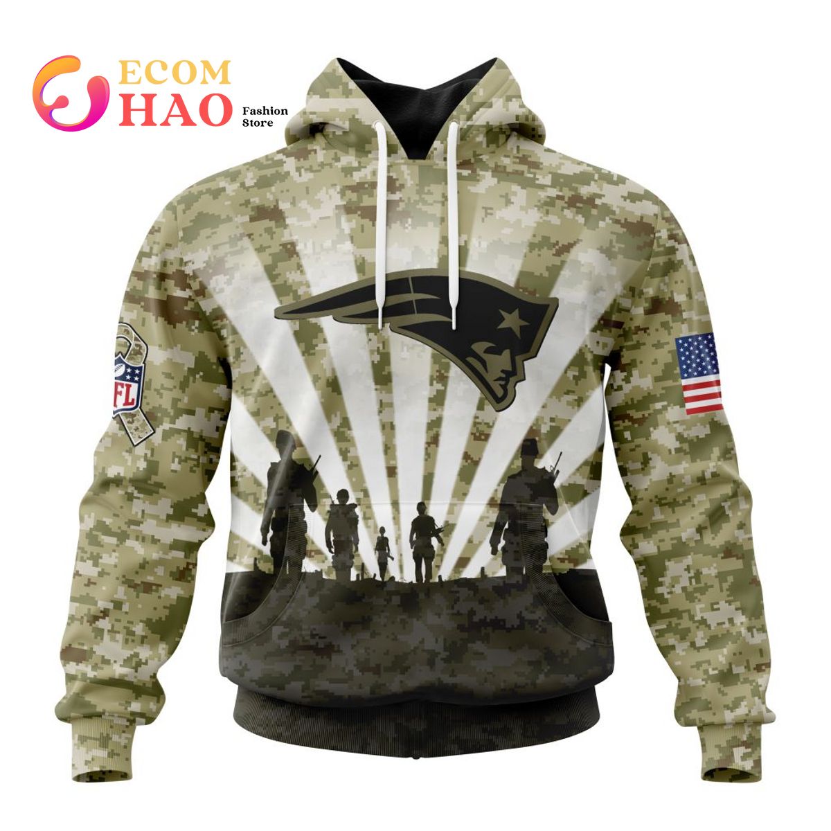 NFL Kansas City Chiefs Honor US Air Force Veterans 3D Hoodie - Ecomhao Store