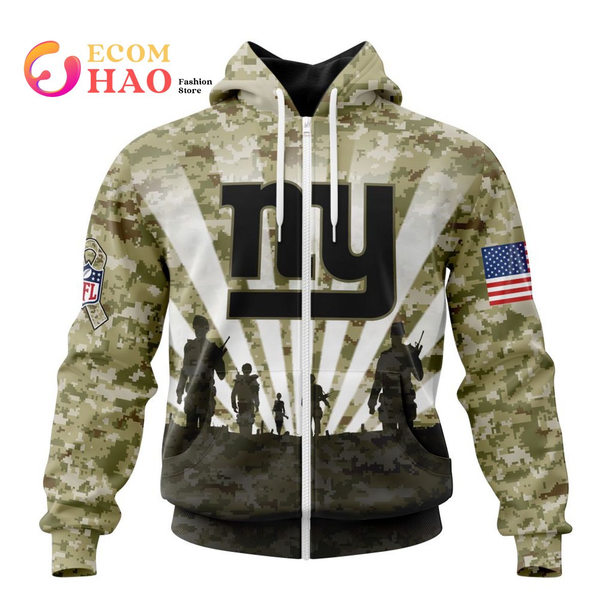 New York Giants Nike 2022 Salute to Service Therma Performance