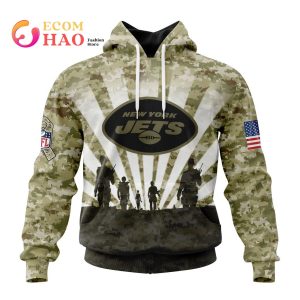 NFL New York Jets Salute To Service - Honor Veterans And Their Families 3D Hoodie