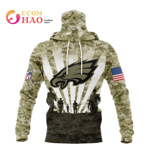 Philadelphia Eagles Military Hoodie Unisex All Over Print 3D - Inspire  Uplift