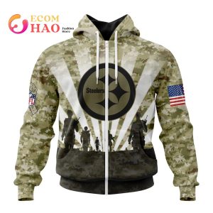 NFL Pittsburgh Steelers Salute To Service – Honor Veterans And Their Families 3D Hoodie