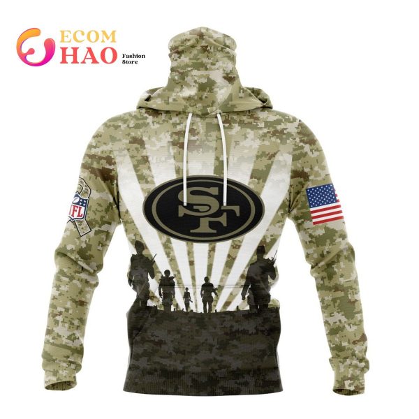 Personalized NFL San Francisco 49ers Salute To Service Honor Veterans And  Their Families Hoodie - Torunstyle