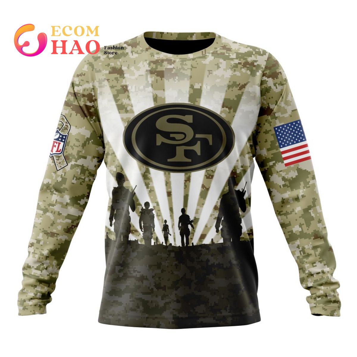 niners veterans day hoodie