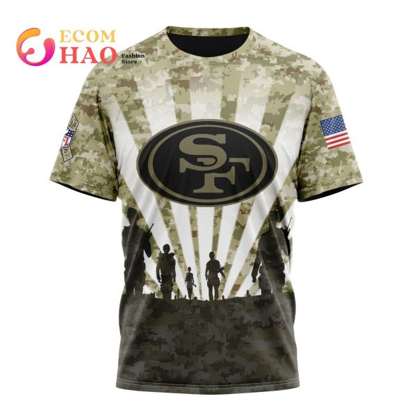NFL San Francisco 49ers Salute To Service - Honor Veterans And Their  Families 3D Hoodie - Ecomhao Store