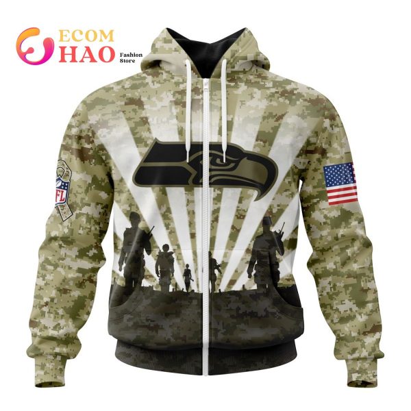 Nike / Youth Seattle Seahawks Salute to Service Camouflage Hoodie