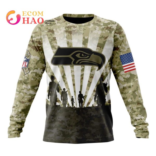 Nike / Youth Seattle Seahawks Salute to Service Camouflage Hoodie