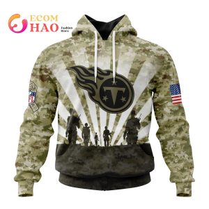 NFL Tennessee Titans Salute To Service - Honor Veterans And Their Families 3D Hoodie