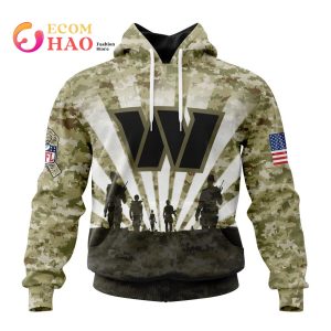 NFL Washington Commanders Salute To Service – Honor Veterans And Their Families 3D Hoodie