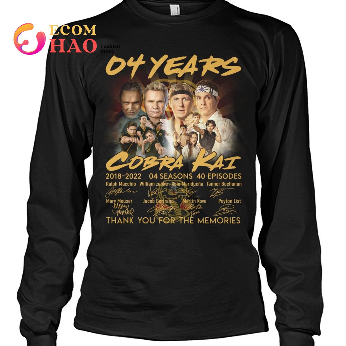 04 Years Cobra Kai 2018-2022 Thank You For The Memories T-Shirt