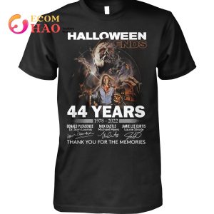 Halloween Ends 44 Years 1978-2022 Thank You For The Memories T-Shirt