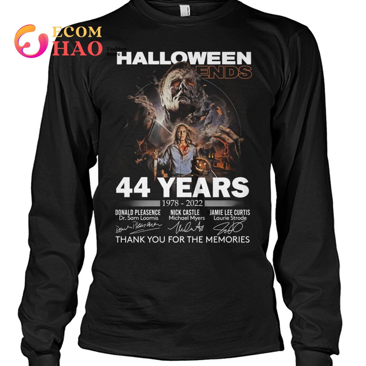 Halloween Ends 44 Years 1978-2022 Thank You For The Memories T-Shirt