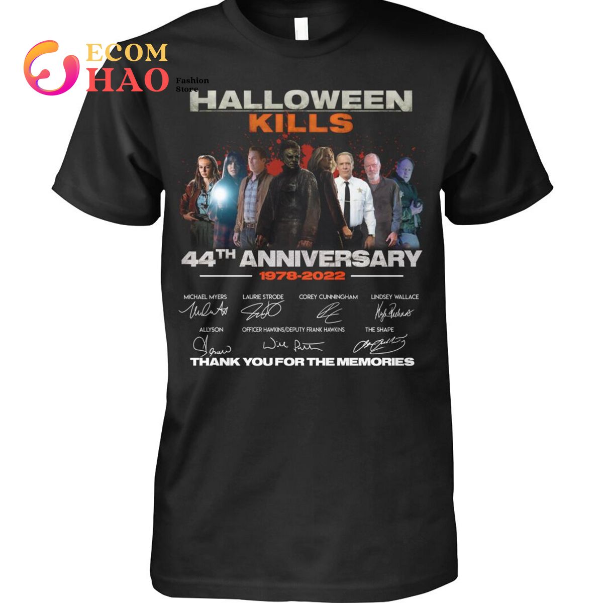 Halloween Kills 44th Anniversary 1978-2022 Thank You For The Memories T-Shirt