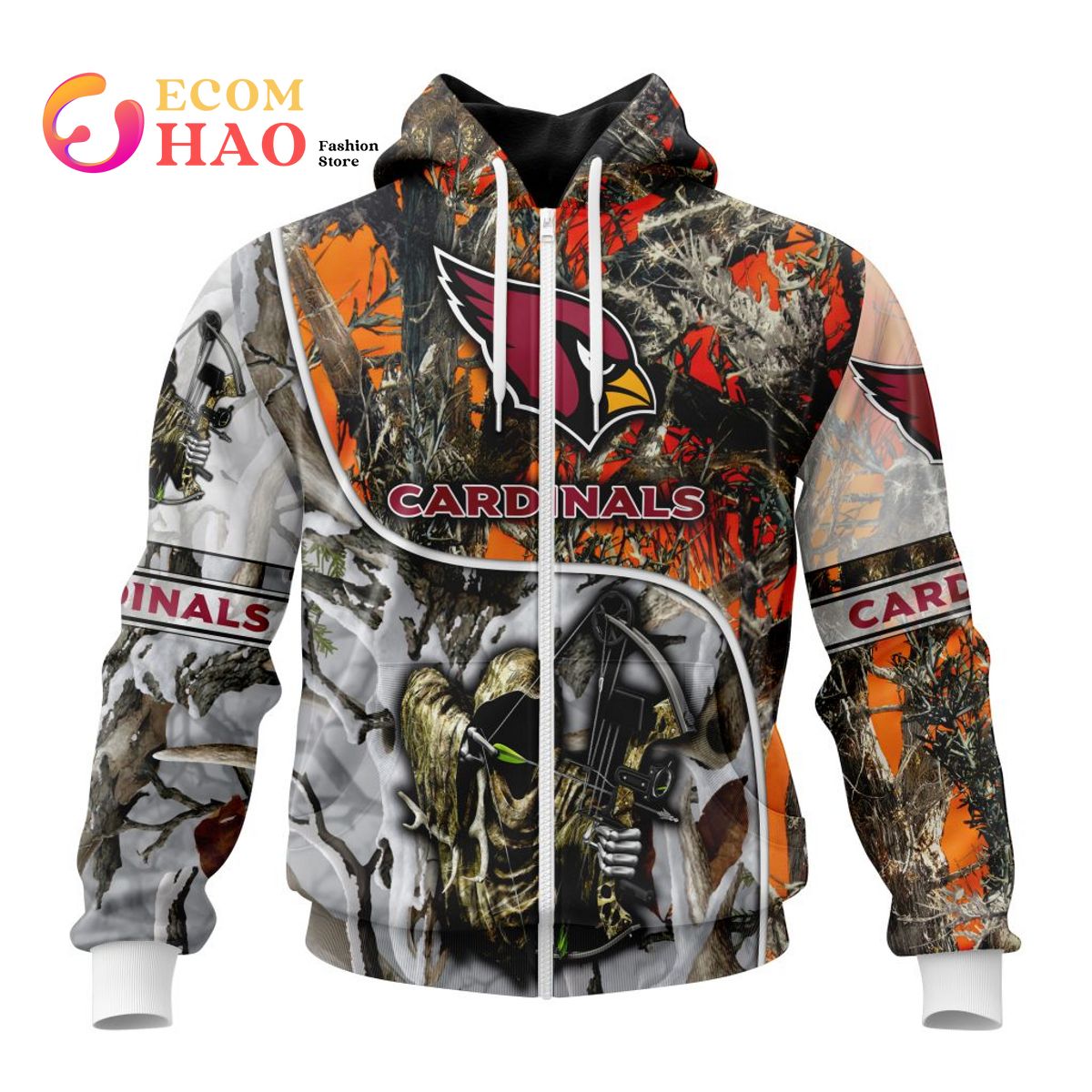 NFL Arizona Cardinals Special Fall And Winter Bow Hunting 3D Hoodie