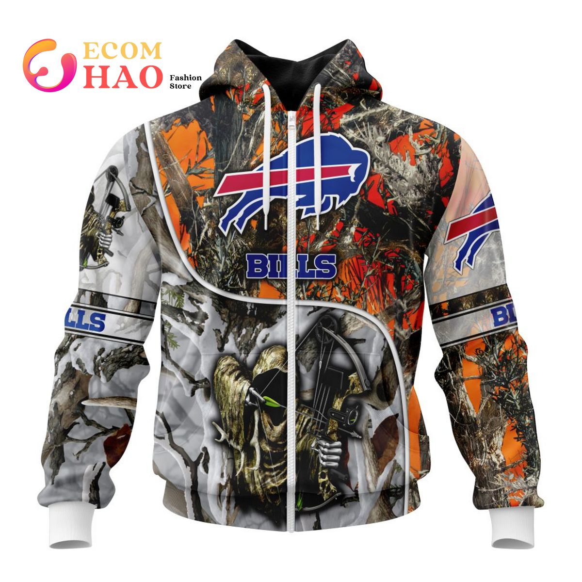 NFL Buffalo Bills Special Fall And Winter Bow Hunting 3D Hoodie