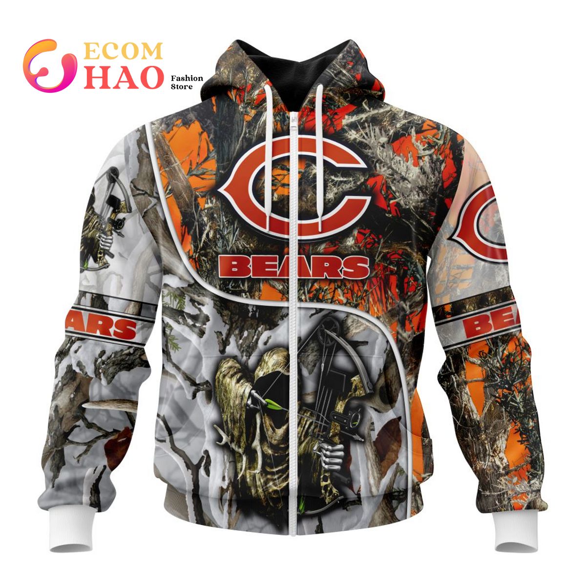 NFL Chicago Bears Special Fall And Winter Bow Hunting 3D Hoodie