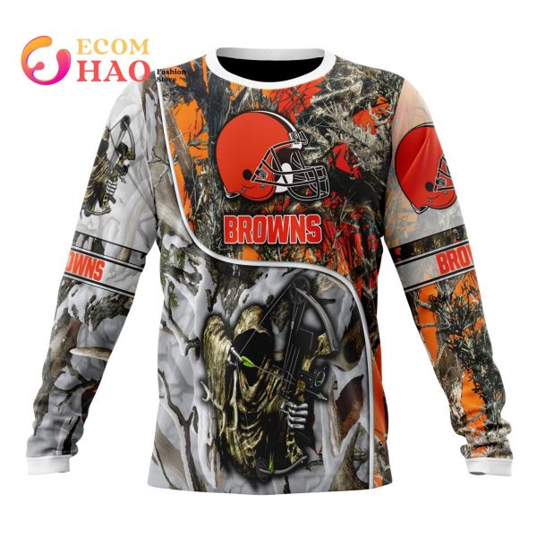NFL Cleveland Browns Special Fall And Winter Bow Hunting 3D Hoodie