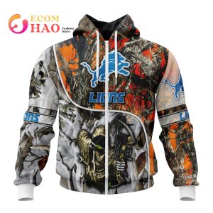 NFL Detroit Lions Special Fall And Winter Bow Hunting 3D Hoodie