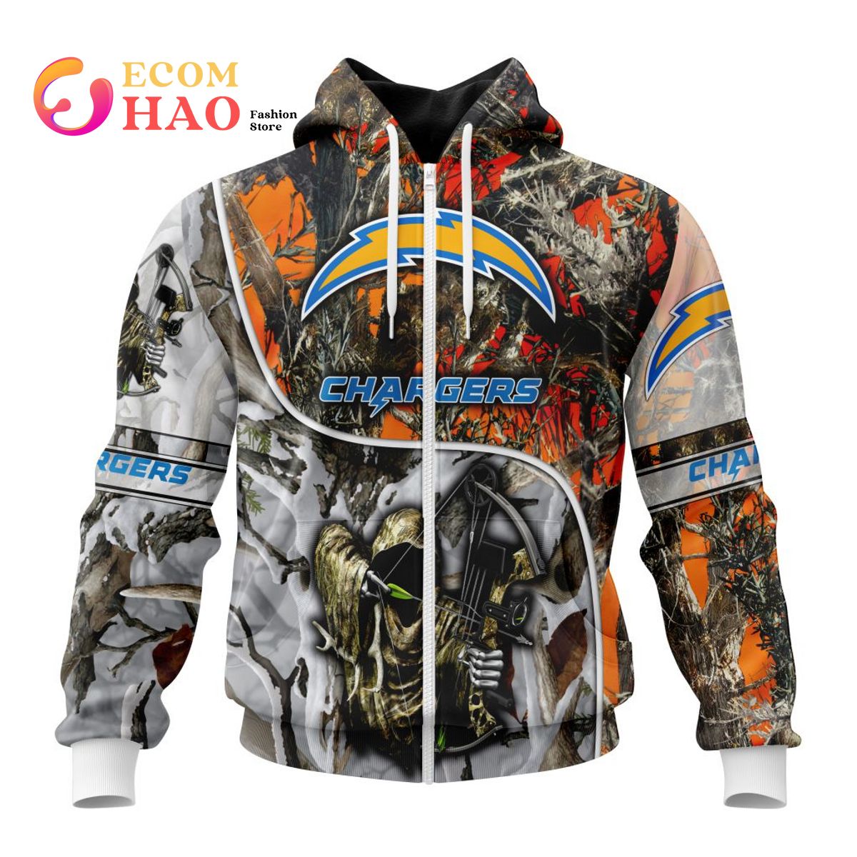 NFL Los Angeles Chargers Special Fall And Winter Bow Hunting 3D Hoodie