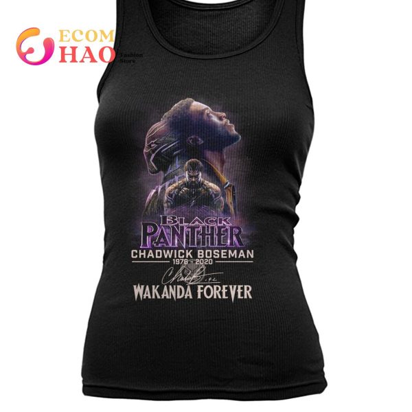 Black Panther Chadwick Boseman 1976-2020 Wakanda Forever T-Shirt