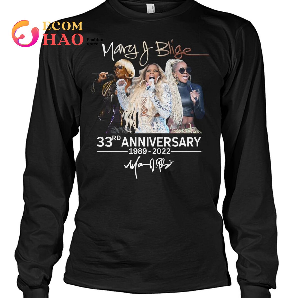 Mary J. Blige 33Rd Anniversary 1989-2022 T-Shirt