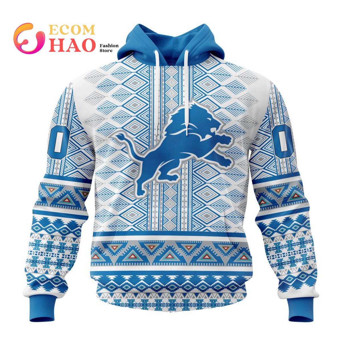 Detroit Lions Specialized New Native Concepts 3D Hoodie