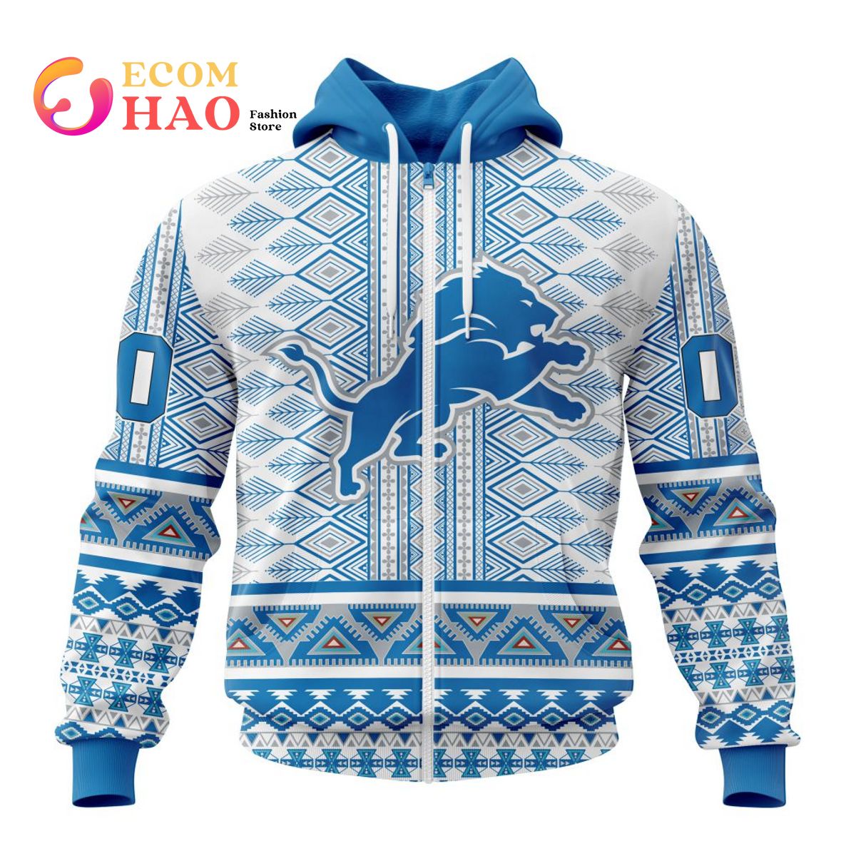 Detroit Lions Specialized New Native Concepts 3D Hoodie