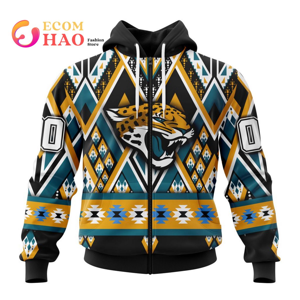 Jacksonville Jaguars Specialized New Native Concepts 3D Hoodie