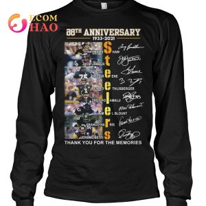 89th Anniversary 1933-2022 Steelers Thank You For The Memories T-Shirt