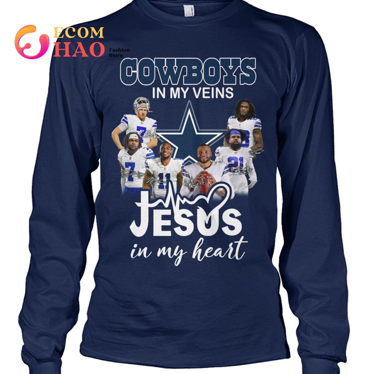 Cowboys In My Veins Jesus In My Heart T-Shirt