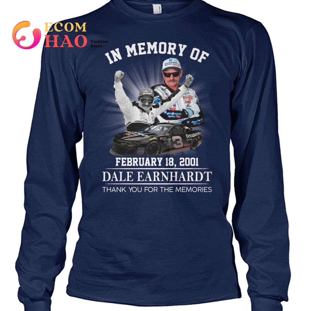 In Memory Of February 18, 2021 Dale Earnhardt Thank You For The Memories T-Shirt