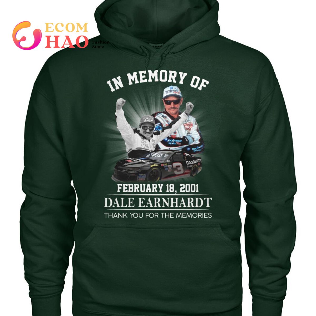 In Memory Of February 18, 2021 Dale Earnhardt Thank You For The Memories T-Shirt