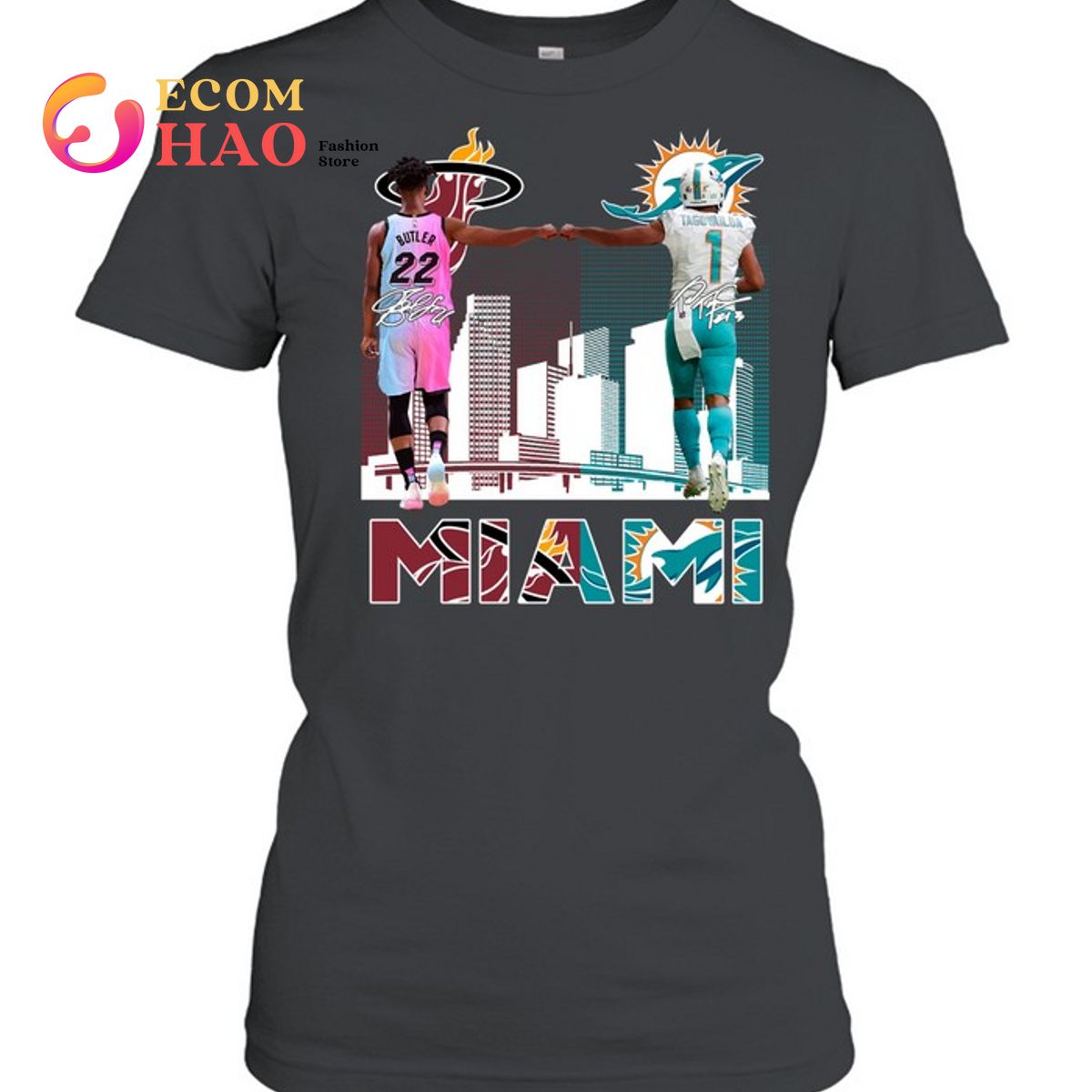Miami Heat - Miami Dolphins T-Shirt