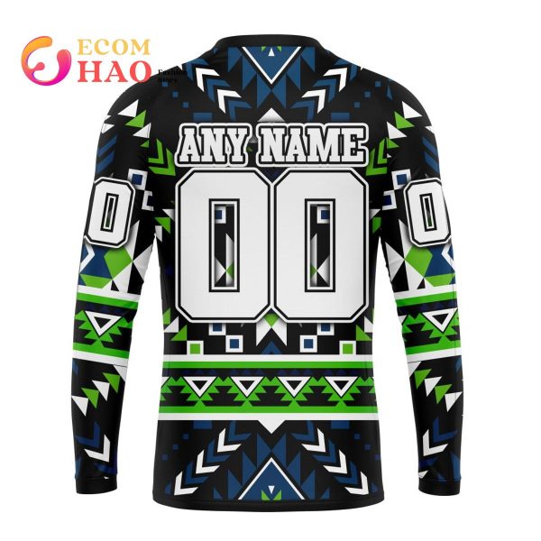 Seattle Seahawks Ncaa Football Maori Tattoo Gray Green Seattle Seahawks  Seattle Seahawks 3D Hoodie - Peto Rugs