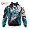 NRL Gold Coast Titans Specialized Design With MotoCross Syle 3D Hoodie