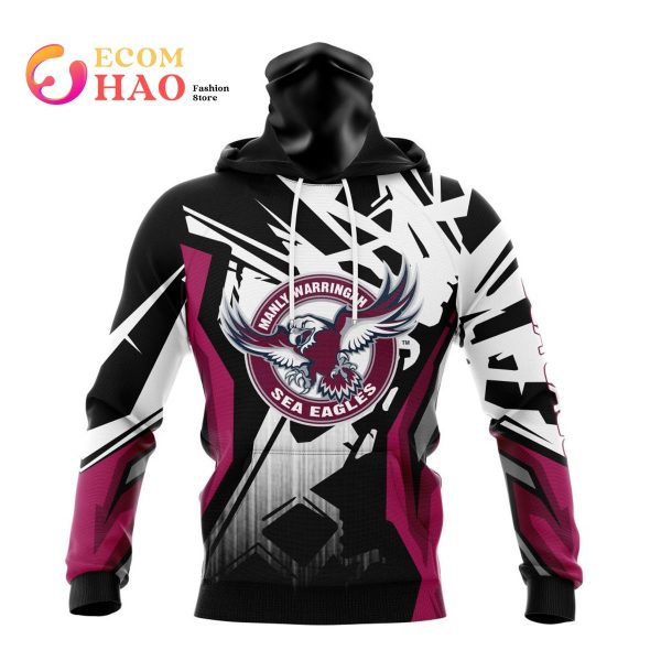 NRL Manly Warringah Sea Eagles Specialized Design With MotoCross Syle 3D Hoodie